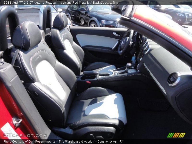 Volcano Red Metallic / Black/Spectra Silver 2011 Audi TT S 2.0T quattro Roadster