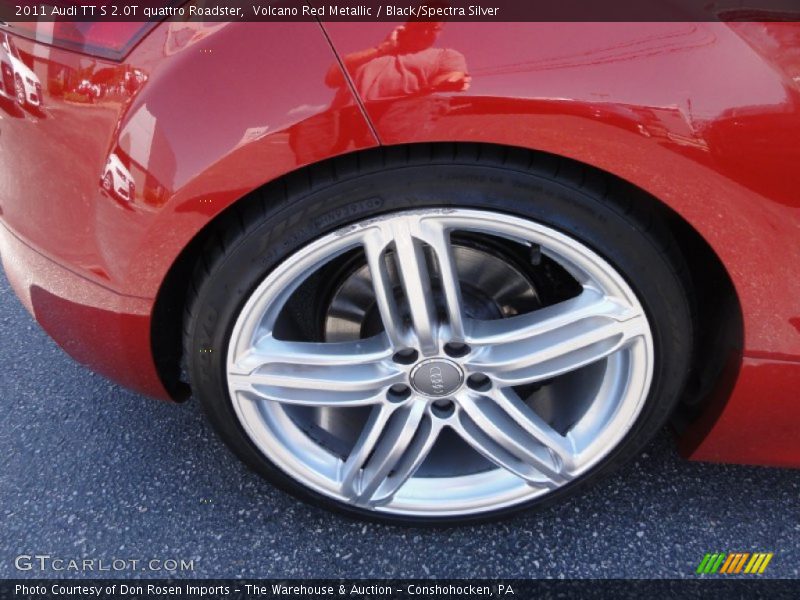 Volcano Red Metallic / Black/Spectra Silver 2011 Audi TT S 2.0T quattro Roadster