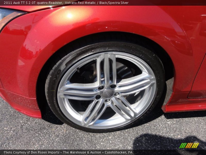 Volcano Red Metallic / Black/Spectra Silver 2011 Audi TT S 2.0T quattro Roadster