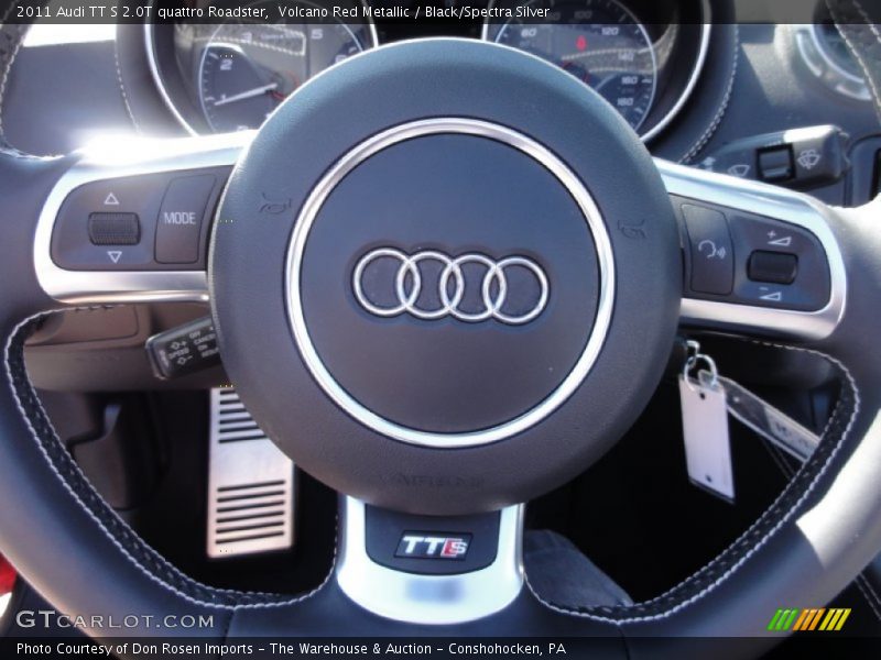 Volcano Red Metallic / Black/Spectra Silver 2011 Audi TT S 2.0T quattro Roadster