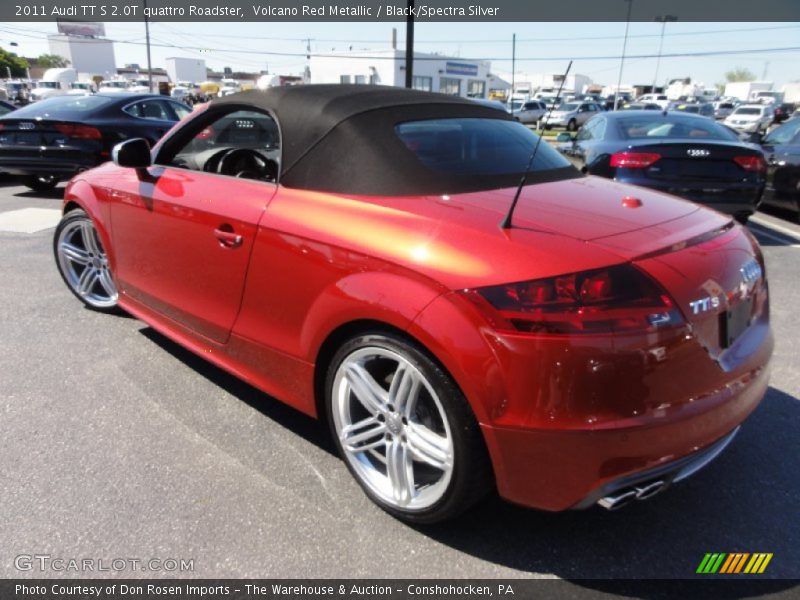 Volcano Red Metallic / Black/Spectra Silver 2011 Audi TT S 2.0T quattro Roadster