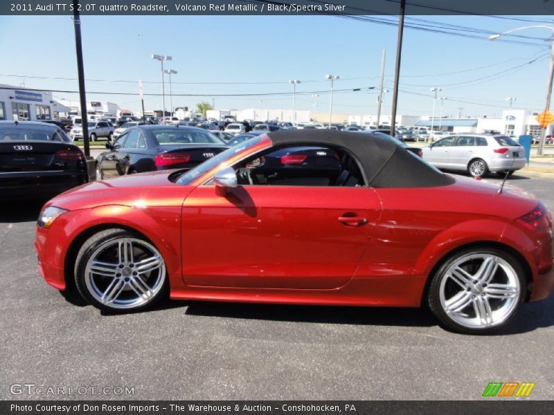 Volcano Red Metallic / Black/Spectra Silver 2011 Audi TT S 2.0T quattro Roadster