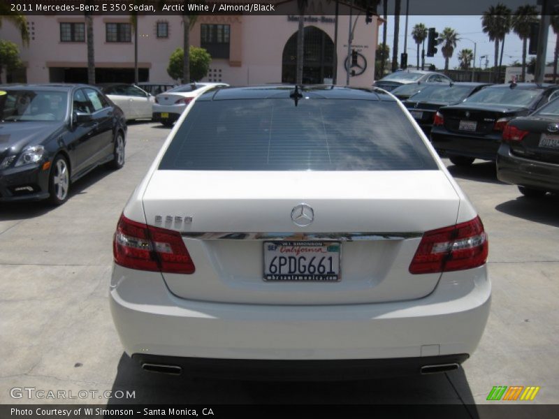 Arctic White / Almond/Black 2011 Mercedes-Benz E 350 Sedan