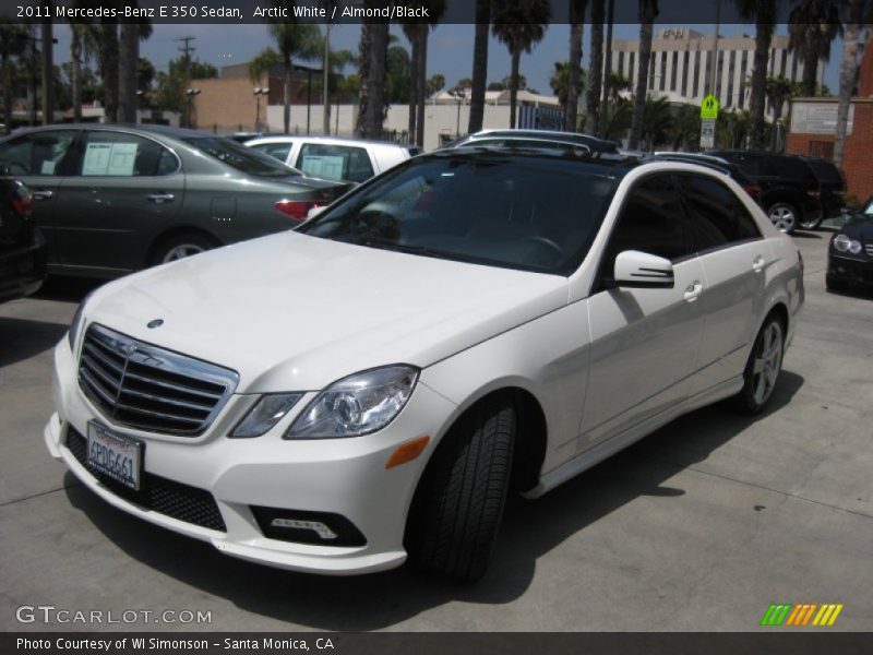 Arctic White / Almond/Black 2011 Mercedes-Benz E 350 Sedan