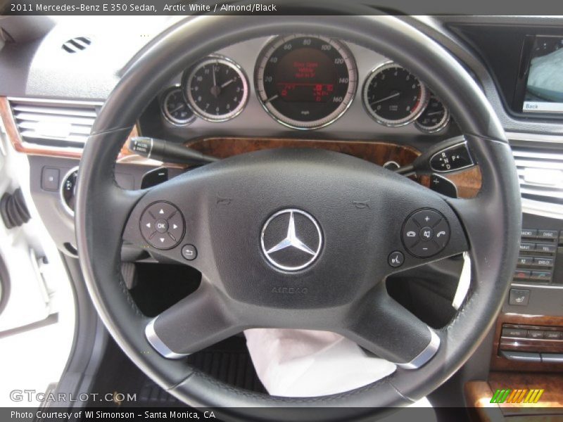 Arctic White / Almond/Black 2011 Mercedes-Benz E 350 Sedan
