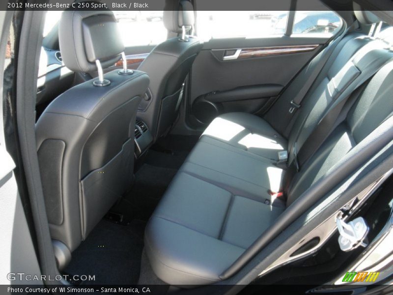 Black / Black 2012 Mercedes-Benz C 250 Sport