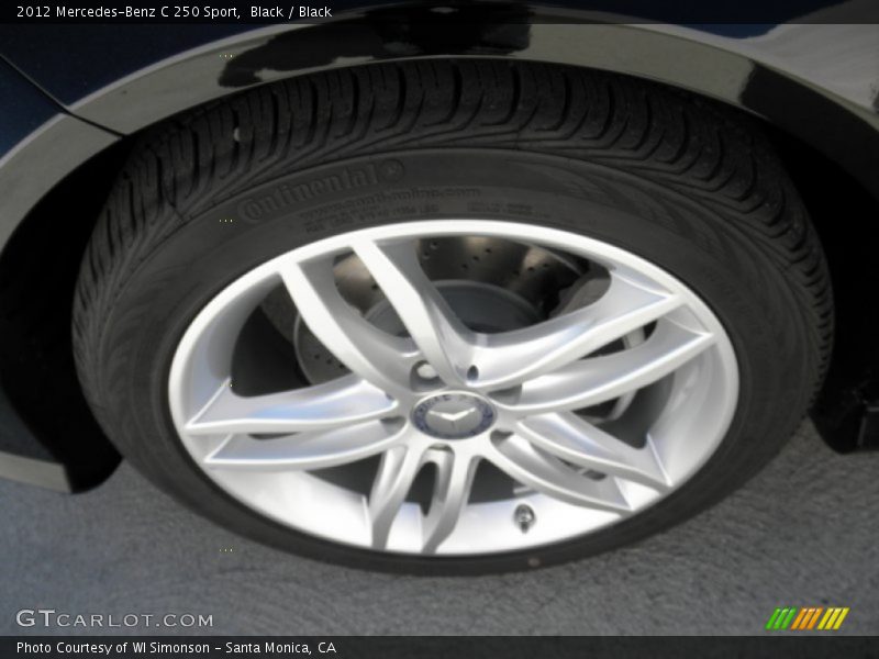 Black / Black 2012 Mercedes-Benz C 250 Sport