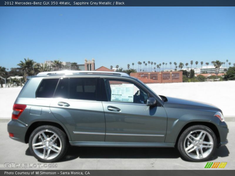 Sapphire Grey Metallic / Black 2012 Mercedes-Benz GLK 350 4Matic