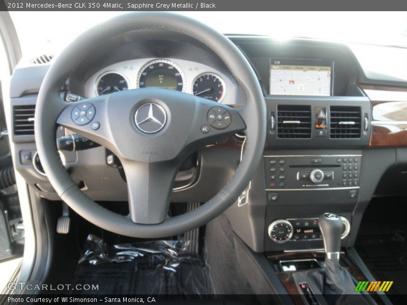 Sapphire Grey Metallic / Black 2012 Mercedes-Benz GLK 350 4Matic