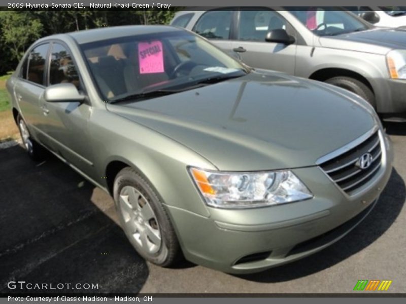Natural Khaki Green / Gray 2009 Hyundai Sonata GLS