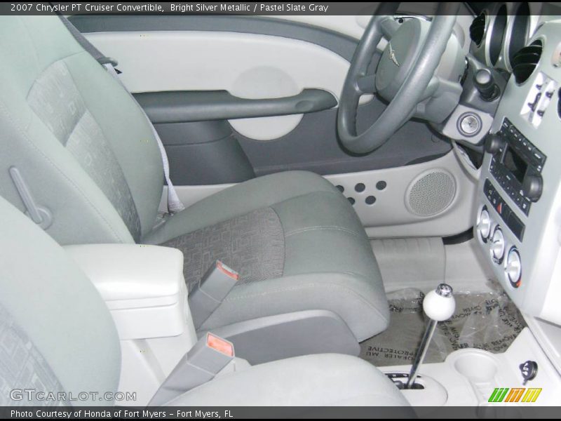 Bright Silver Metallic / Pastel Slate Gray 2007 Chrysler PT Cruiser Convertible