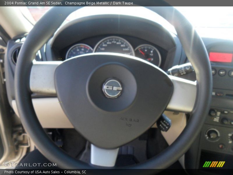 Champagne Beige Metallic / Dark Taupe 2004 Pontiac Grand Am SE Sedan