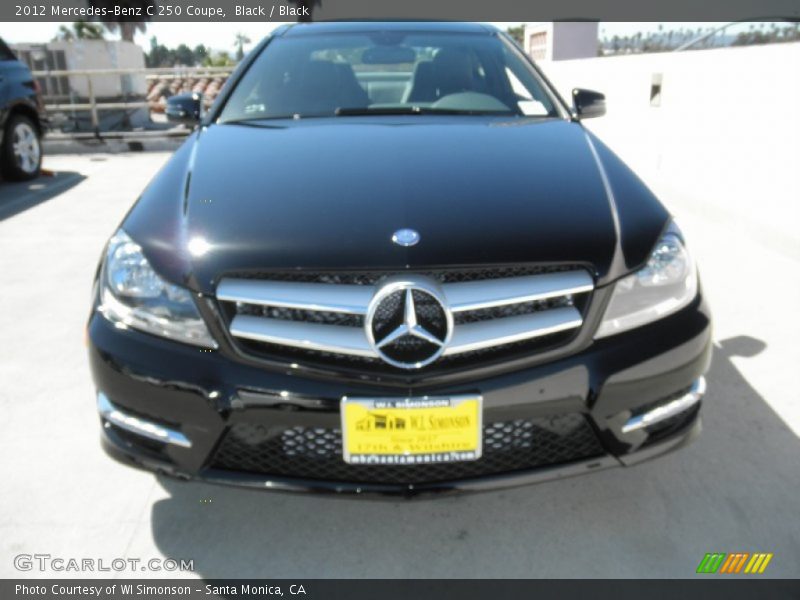 Black / Black 2012 Mercedes-Benz C 250 Coupe