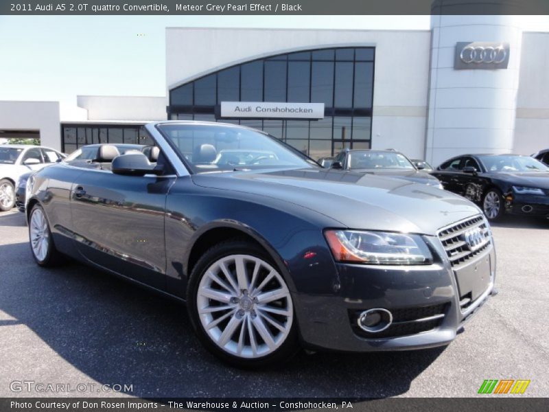 Meteor Grey Pearl Effect / Black 2011 Audi A5 2.0T quattro Convertible