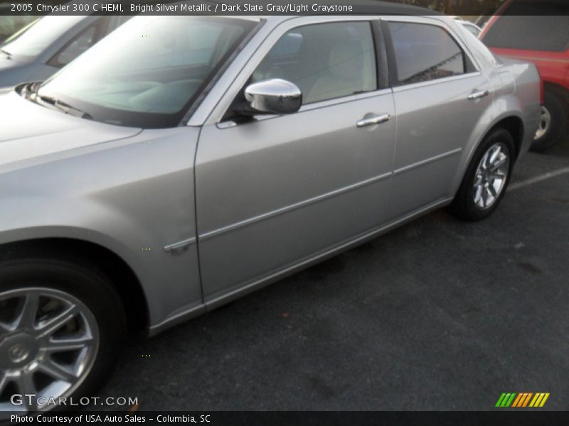 Bright Silver Metallic / Dark Slate Gray/Light Graystone 2005 Chrysler 300 C HEMI