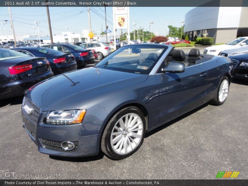 Meteor Grey Pearl Effect / Black 2011 Audi A5 2.0T quattro Convertible