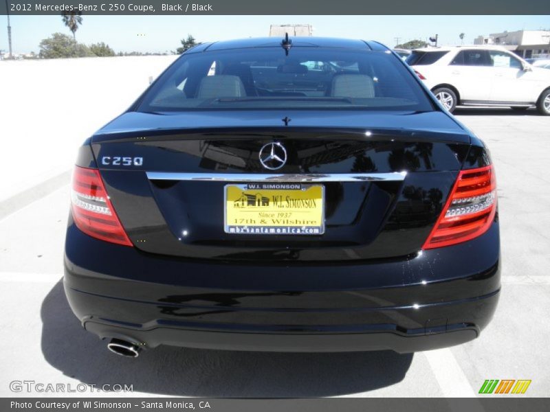 Black / Black 2012 Mercedes-Benz C 250 Coupe
