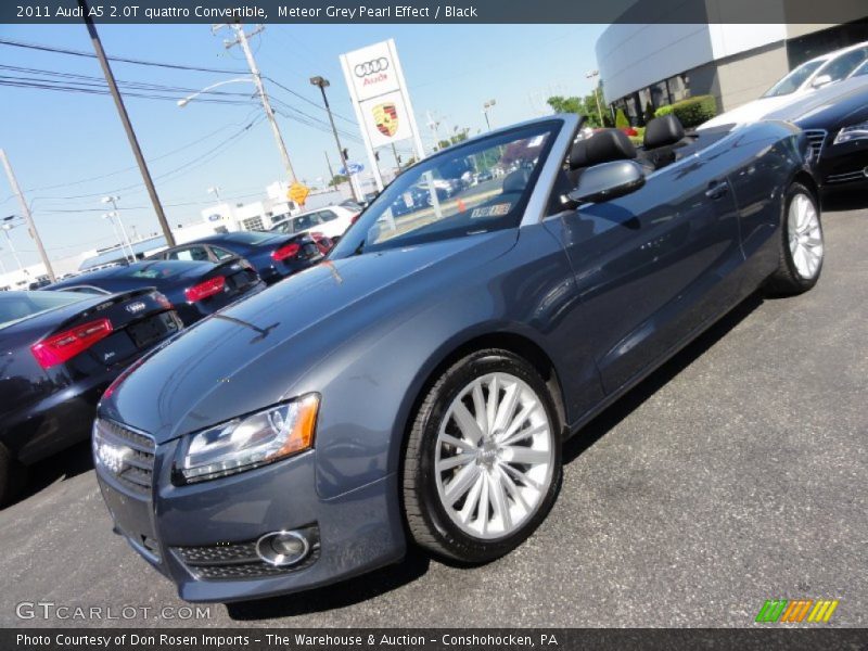 Meteor Grey Pearl Effect / Black 2011 Audi A5 2.0T quattro Convertible