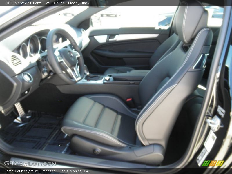 Black / Black 2012 Mercedes-Benz C 250 Coupe