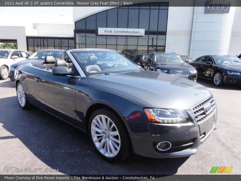 Meteor Grey Pearl Effect / Black 2011 Audi A5 2.0T quattro Convertible