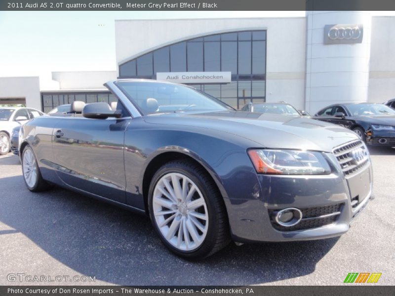 Meteor Grey Pearl Effect / Black 2011 Audi A5 2.0T quattro Convertible