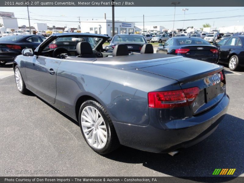 Meteor Grey Pearl Effect / Black 2011 Audi A5 2.0T quattro Convertible