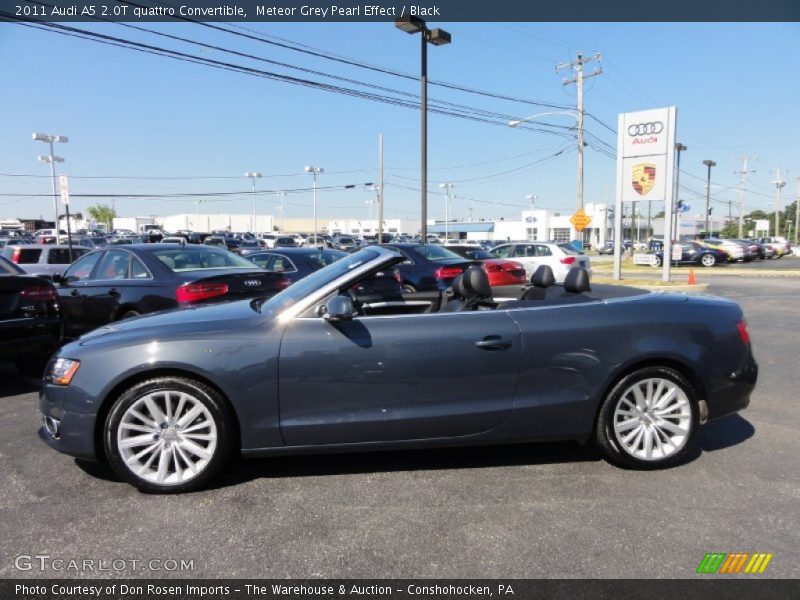 Meteor Grey Pearl Effect / Black 2011 Audi A5 2.0T quattro Convertible