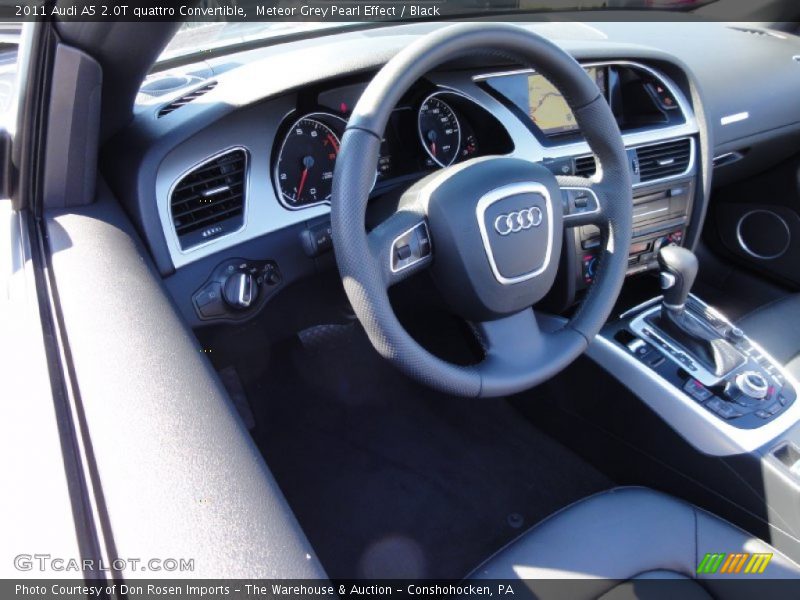 Meteor Grey Pearl Effect / Black 2011 Audi A5 2.0T quattro Convertible