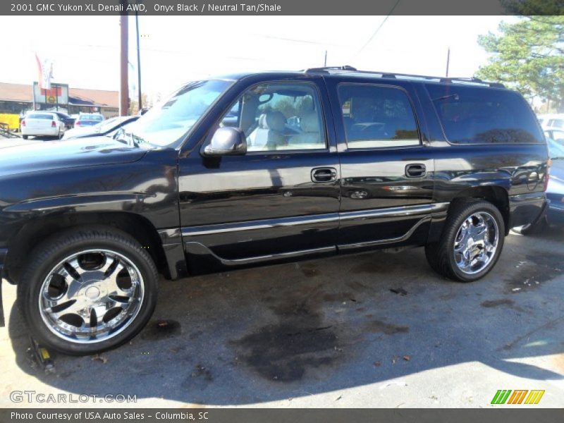 Onyx Black / Neutral Tan/Shale 2001 GMC Yukon XL Denali AWD