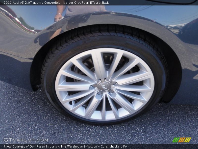 Meteor Grey Pearl Effect / Black 2011 Audi A5 2.0T quattro Convertible