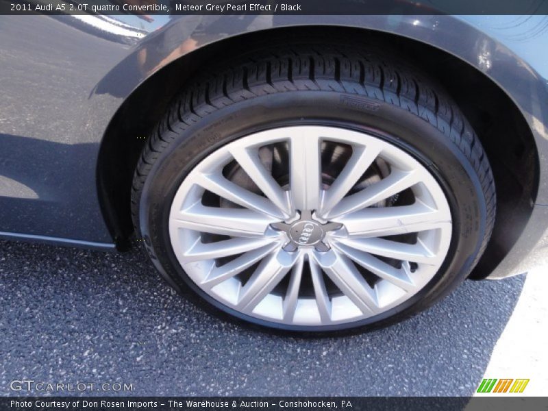 Meteor Grey Pearl Effect / Black 2011 Audi A5 2.0T quattro Convertible