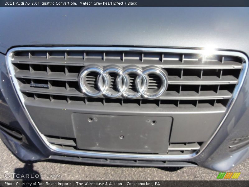 Meteor Grey Pearl Effect / Black 2011 Audi A5 2.0T quattro Convertible