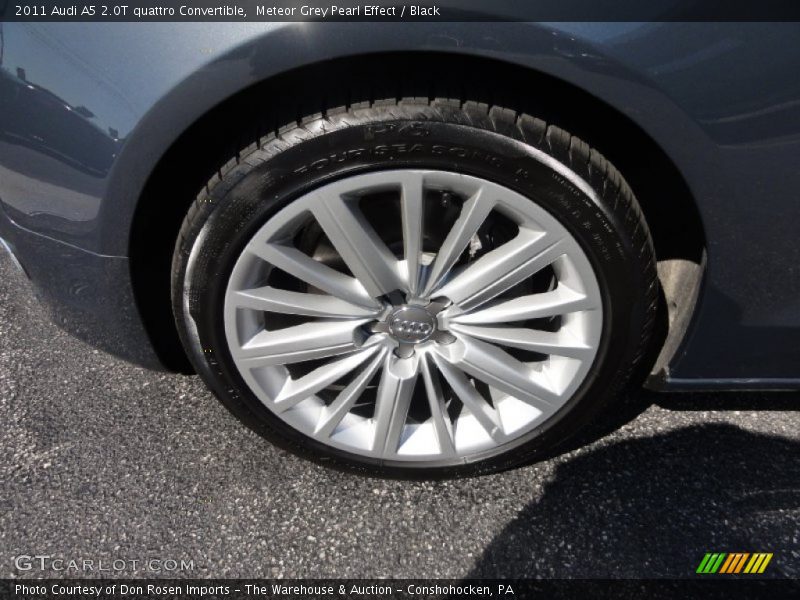 Meteor Grey Pearl Effect / Black 2011 Audi A5 2.0T quattro Convertible