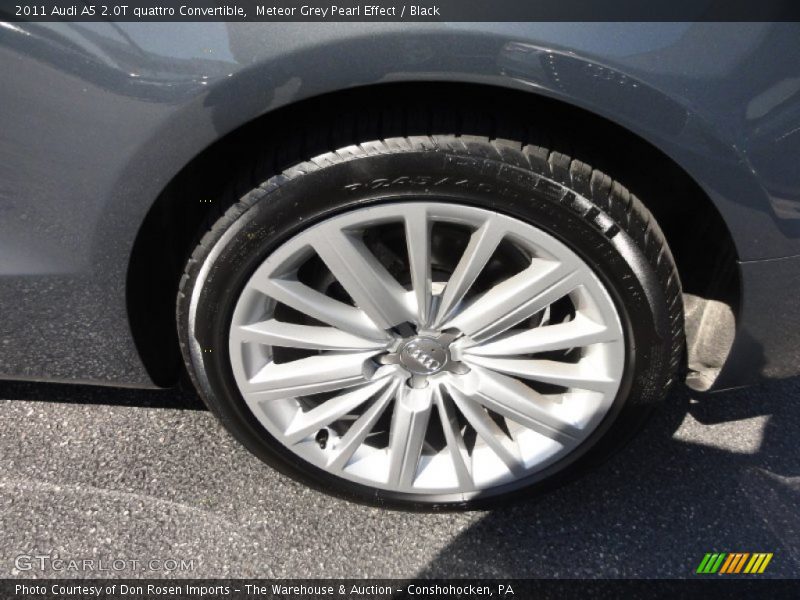 Meteor Grey Pearl Effect / Black 2011 Audi A5 2.0T quattro Convertible