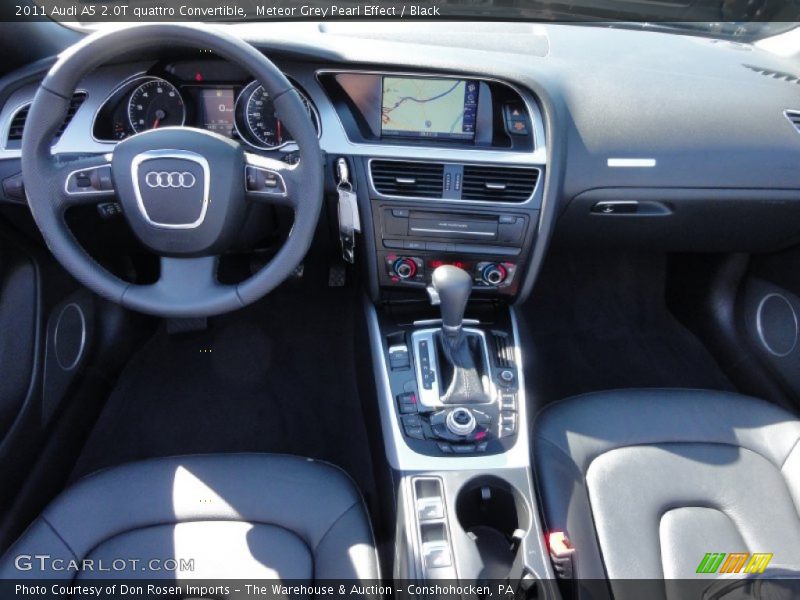 Meteor Grey Pearl Effect / Black 2011 Audi A5 2.0T quattro Convertible