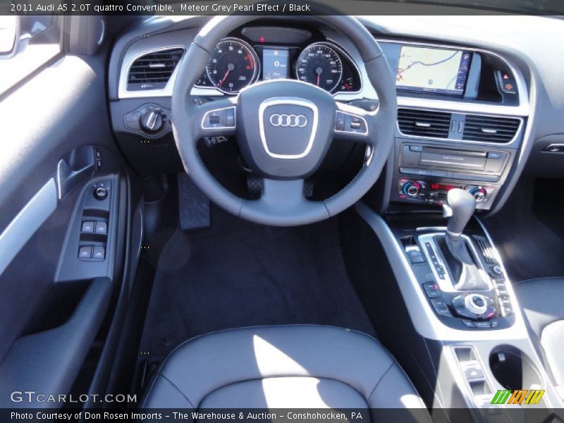 Meteor Grey Pearl Effect / Black 2011 Audi A5 2.0T quattro Convertible