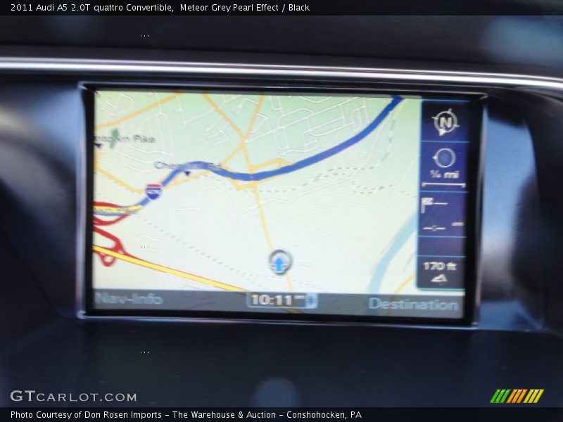 Meteor Grey Pearl Effect / Black 2011 Audi A5 2.0T quattro Convertible