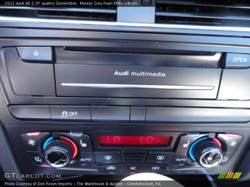 Meteor Grey Pearl Effect / Black 2011 Audi A5 2.0T quattro Convertible