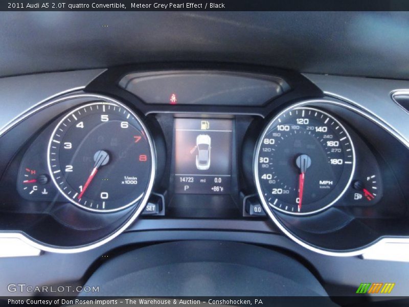 Meteor Grey Pearl Effect / Black 2011 Audi A5 2.0T quattro Convertible