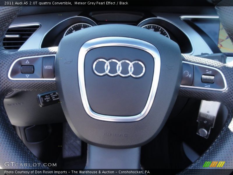 Meteor Grey Pearl Effect / Black 2011 Audi A5 2.0T quattro Convertible