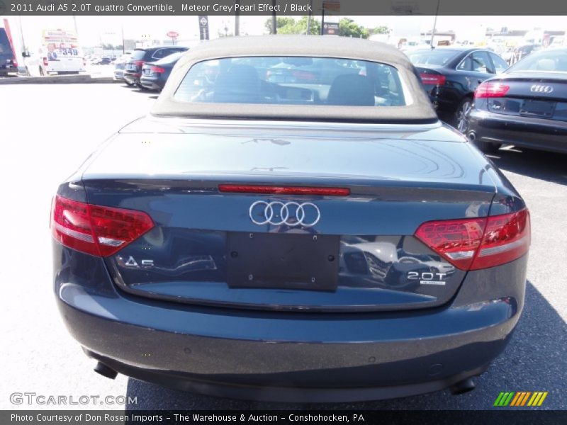 Meteor Grey Pearl Effect / Black 2011 Audi A5 2.0T quattro Convertible