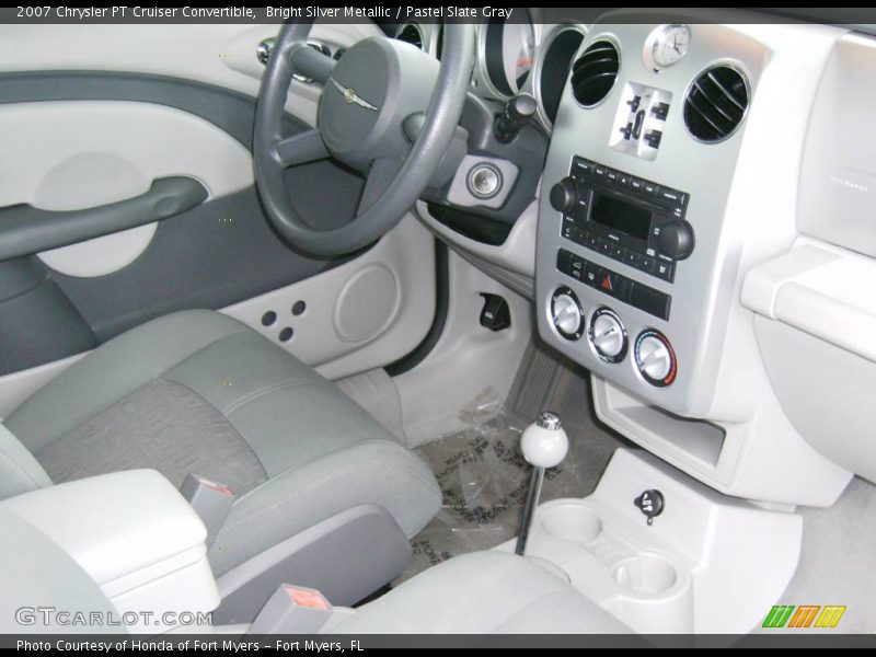Bright Silver Metallic / Pastel Slate Gray 2007 Chrysler PT Cruiser Convertible