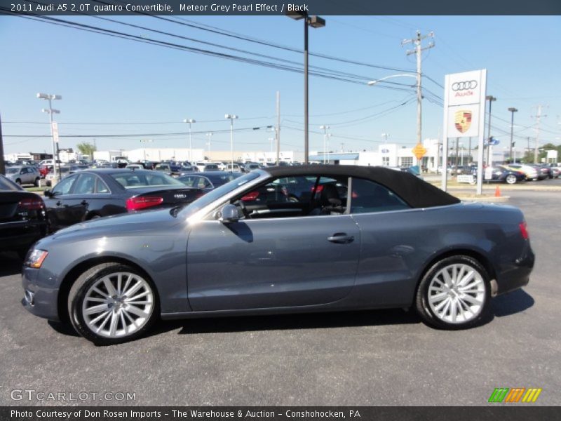 Meteor Grey Pearl Effect / Black 2011 Audi A5 2.0T quattro Convertible