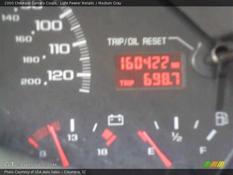 Light Pewter Metallic / Medium Gray 2000 Chevrolet Camaro Coupe
