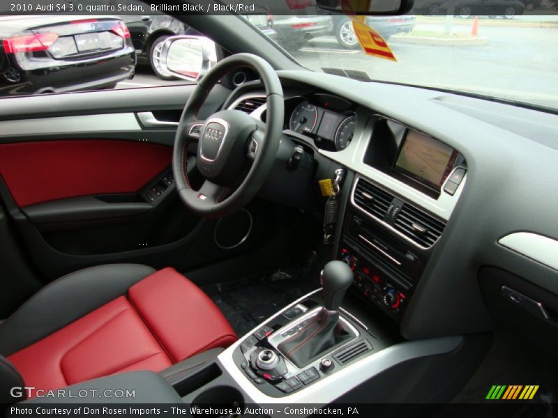 Brilliant Black / Black/Red 2010 Audi S4 3.0 quattro Sedan