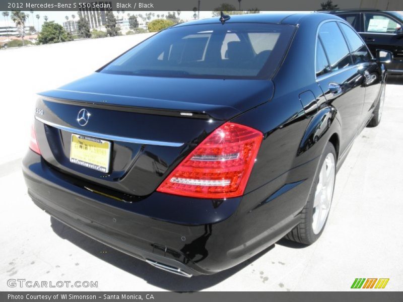Black / Black 2012 Mercedes-Benz S 550 Sedan