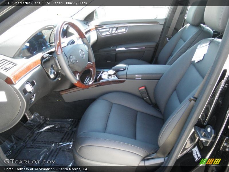Black / Black 2012 Mercedes-Benz S 550 Sedan