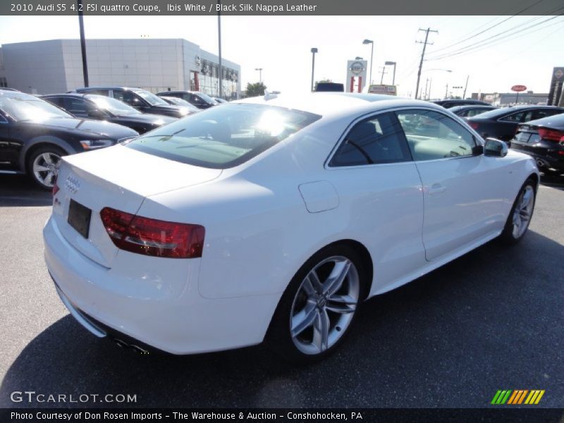 Ibis White / Black Silk Nappa Leather 2010 Audi S5 4.2 FSI quattro Coupe