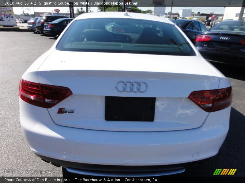 Ibis White / Black Silk Nappa Leather 2010 Audi S5 4.2 FSI quattro Coupe