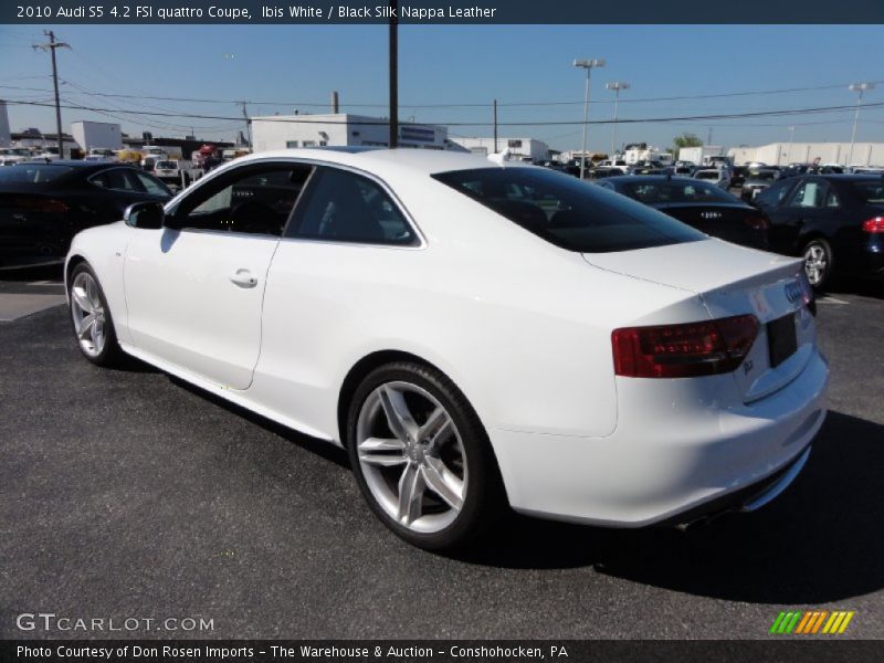 Ibis White / Black Silk Nappa Leather 2010 Audi S5 4.2 FSI quattro Coupe